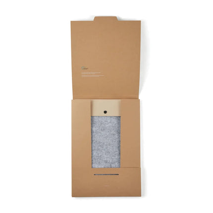 Albo GRS Recycled Felt 17 Inch Laptop Sleeve With PU Flap And Melange Finish Collection Edition - hospitality