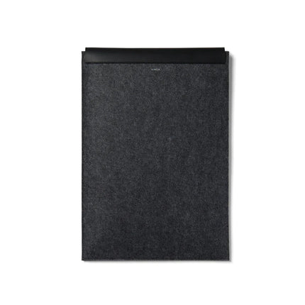 Albo GRS Recycled Felt 17 Inch Laptop Sleeve With PU Flap And Melange Finish Collection Edition - hospitality