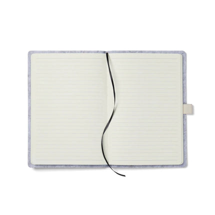 Albon GRS Recycled Felt Notebook A5 With Integrated Pen Holder And Mélange Exterior - hospitality