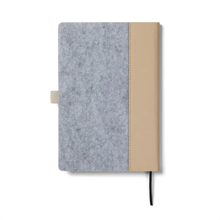 Albon GRS Recycled Felt Notebook A5 With Integrated Pen Holder And Mélange Exterior - hospitality