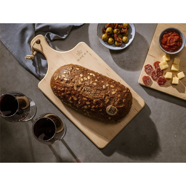 Alderwood Cutting Board With Handle 37x18cm Pack Of 25 Durable Charcuterie Serving Boards - hospitality