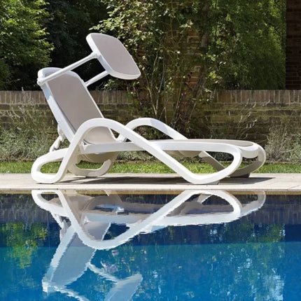 Alfa Sun Lounger Stackable Outdoor Recliner with Armrests - hospitality