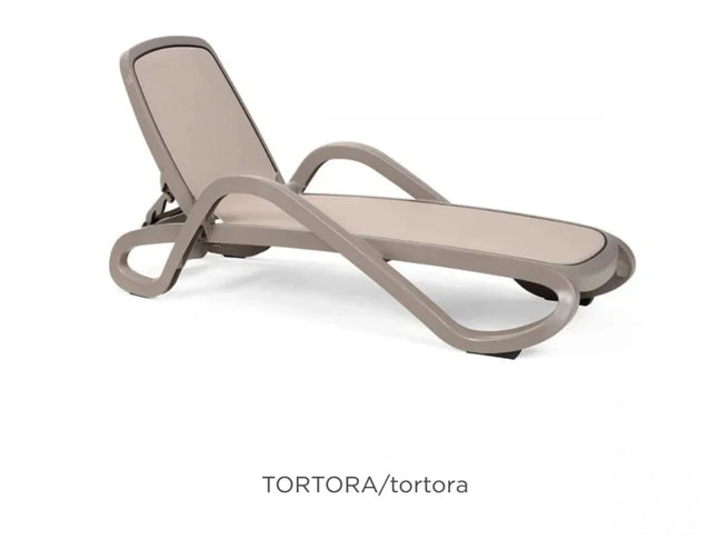 Alfa Sun Lounger Stackable Outdoor Recliner with Armrests - hospitality