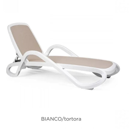 Alfa Sun Lounger Stackable Outdoor Recliner with Armrests - hospitality