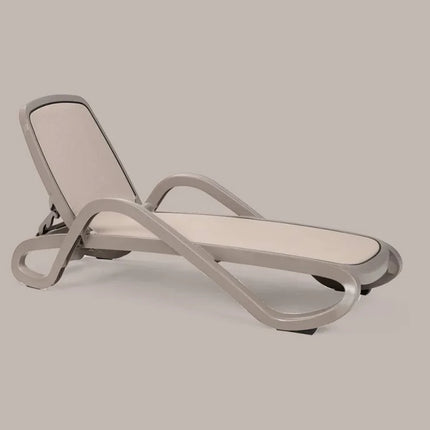 Alfa Sun Lounger Stackable Outdoor Recliner with Armrests - hospitality