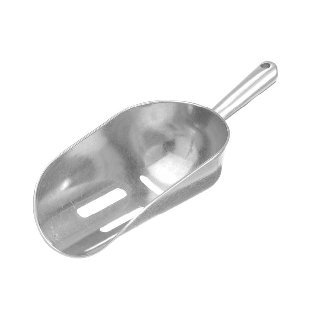 Aluminium Ice scoop slotted, Bar up, 0,35L, 220x80mm - hospitality