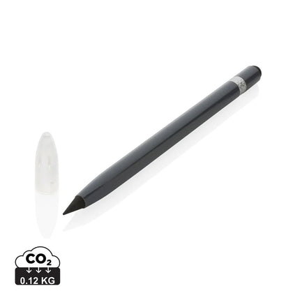 Aluminum inkless pen with eraser - hospitality