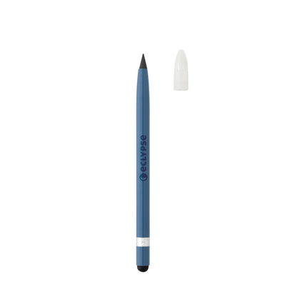 Aluminum inkless pen with eraser - hospitality