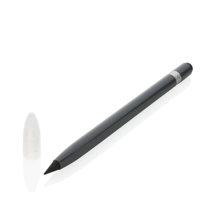 Aluminum inkless pen with eraser - hospitality