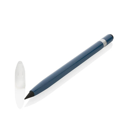 Aluminum inkless pen with eraser - hospitality
