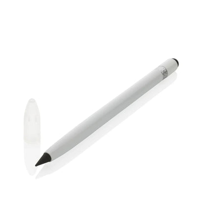 Aluminum inkless pen with eraser - hospitality