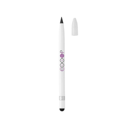 Aluminum inkless pen with eraser - hospitality
