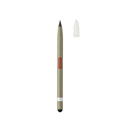 Aluminum inkless pen with eraser - hospitality