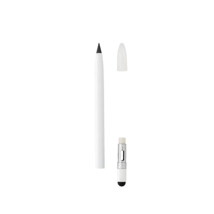 Aluminum inkless pen with eraser - hospitality