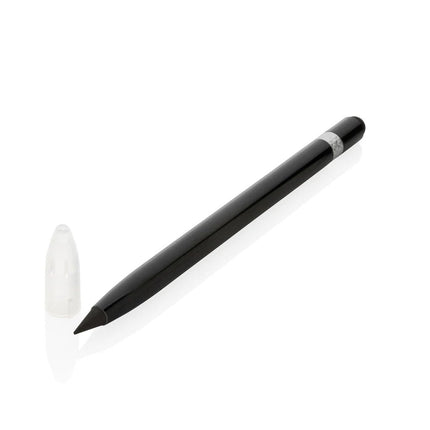 Aluminum inkless pen with eraser - hospitality