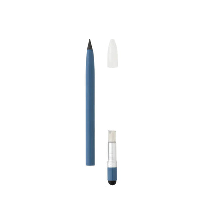 Aluminum inkless pen with eraser - hospitality