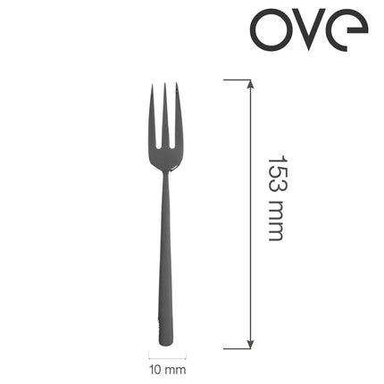 Amarone Black cake fork, OVE, 153 mm - hospitality