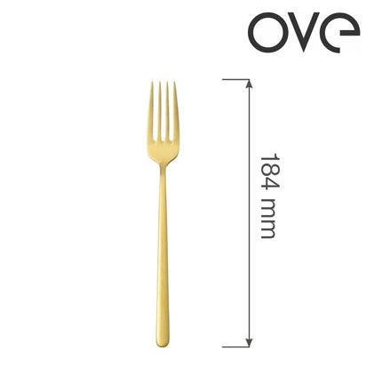 Amarone Gold dessert fork, OVE, 184 mm - hospitality