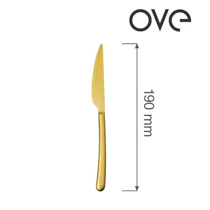 Amarone Gold dessert knife, OVE, 190 mm - hospitality