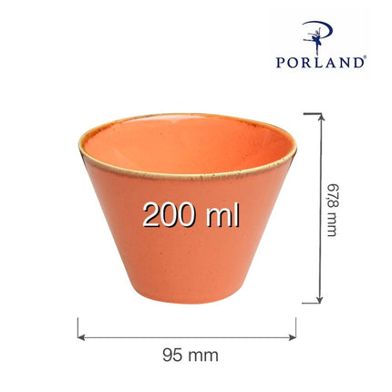 Amber conical bowl, 120mm - hospitality