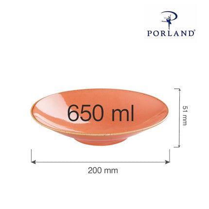 Amber deep plate, 200x(H)51mm - hospitality