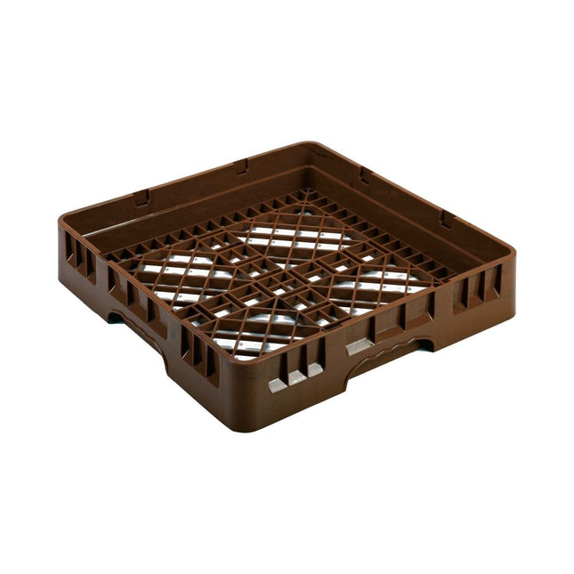 AmerBox Base Rack Brown 500x500xH100mm for Glass Storage and Transport Max 70mm Glass Height - hospitality