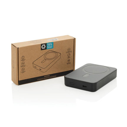 Amporia RCS recycled plastic 10.000mAh magnetic powerbank - hospitality