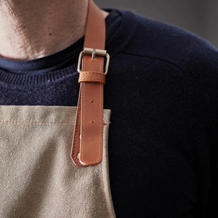 Apron Asado From Stonewashed Canvas - hospitality