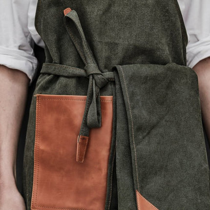 Apron Asado From Stonewashed Canvas - hospitality