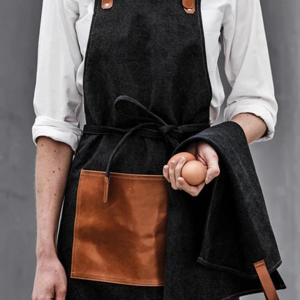 Apron Asado From Stonewashed Canvas - hospitality