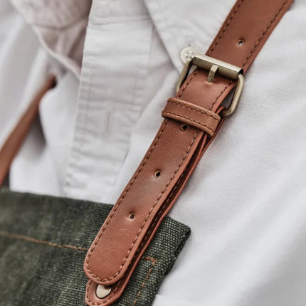 Apron Asado From Stonewashed Canvas - hospitality