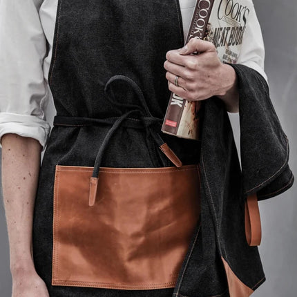 Apron Asado From Stonewashed Canvas - hospitality