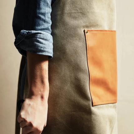 Apron Asado From Stonewashed Canvas - hospitality