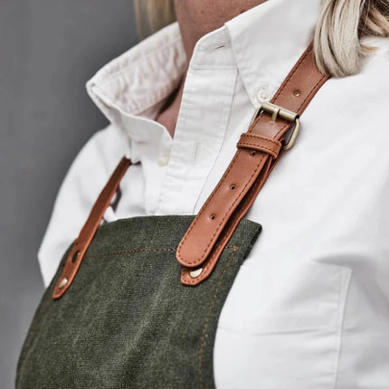 Apron Asado From Stonewashed Canvas - hospitality
