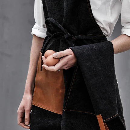 Apron Asado From Stonewashed Canvas - hospitality