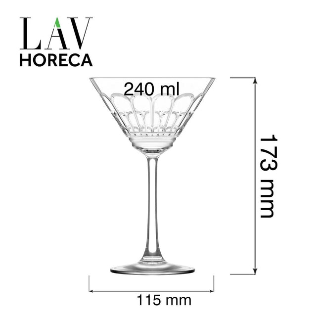 Archie martini glass, 240ml - hospitality
