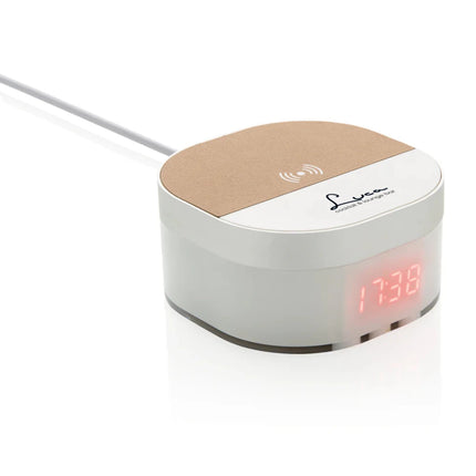 Aria 5W Wireless Charging Digital Clock - hospitality