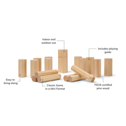 Artisanal Kubb Mini Set Fine Walnut Heritage Collection - hospitality
