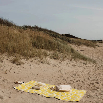 Arw GRS Collection Refined Picnic Blanket In Recycled PET Fleece With PEVA Backing And Cotton Canvas Flap - hospitality