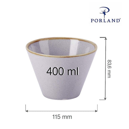 Ashen conical bowl, 100mm - hospitality