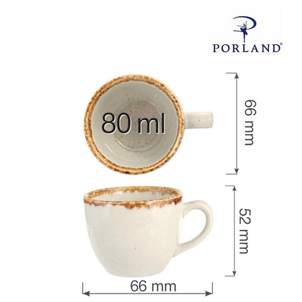 Ashen elegant espresso cup, 80ml - hospitality