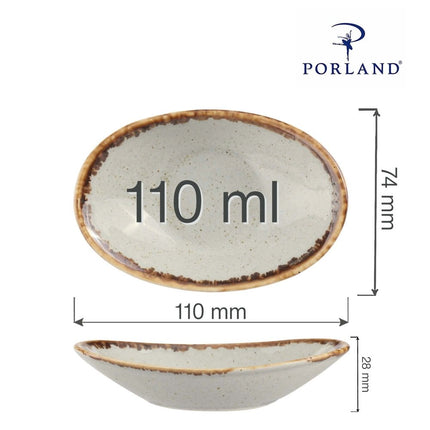 Ashen oval mini dish, 110mm – mini dish, photo 10