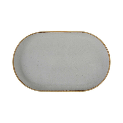 Ashen oval platter, 300x150mm - hospitality