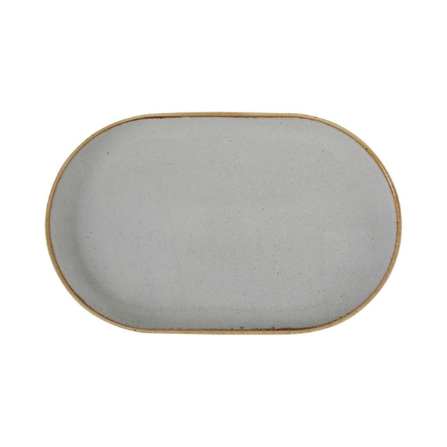 Ashen oval platter, 300x150mm - hospitality