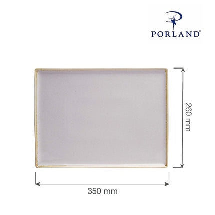Ashen rectangular tray, 350x260mm - hospitality
