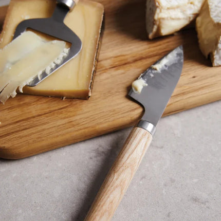 Ashwood Handled Cheese Knife Set From The Atelier Collection Stainless Steel Blades - hospitality