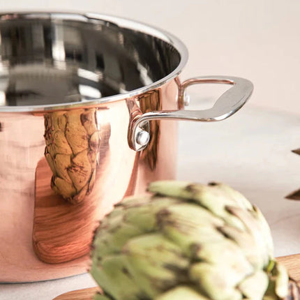 Atelier Copper Tri Ply Saucepan Induction Ready - hospitality