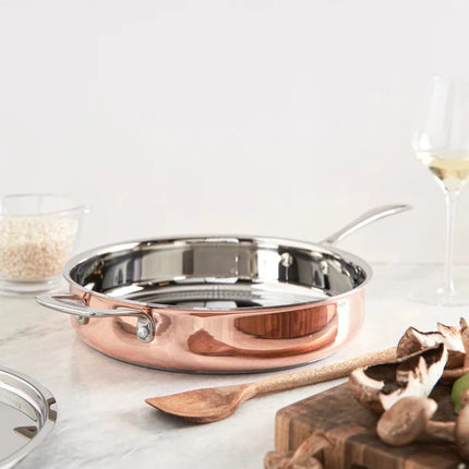 Atelier Tri Ply Copper Saute Pan With Lid From The Luxe Collection Of Mastercrafted Cookware - hospitality