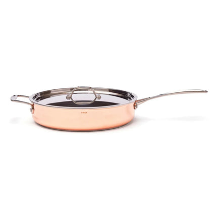 Atelier Tri Ply Copper Saute Pan With Lid From The Luxe Collection Of Mastercrafted Cookware - hospitality