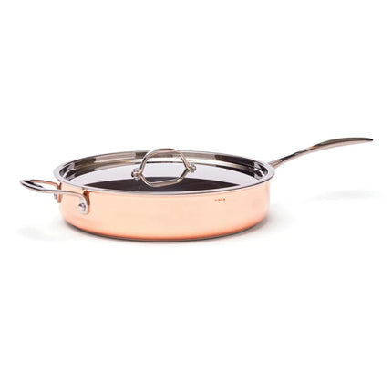 Atelier Tri Ply Copper Saute Pan With Lid From The Luxe Collection Of Mastercrafted Cookware - hospitality